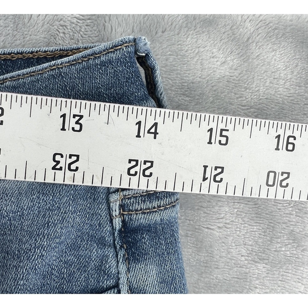 Lucky Brand Brooke Legging Jeans Women 8/29 Blue Skinny Distressed Raw Hem - Picture 4 of 11